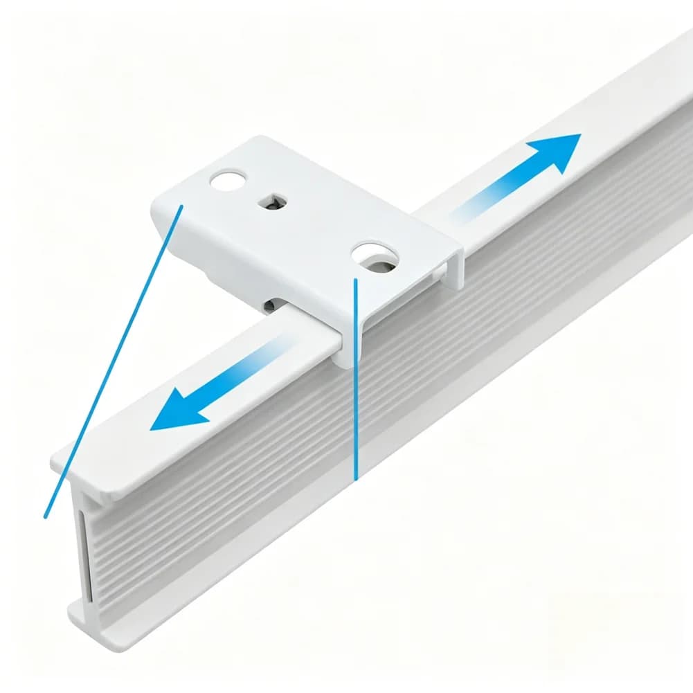 Flexible Metal Ceiling Track Accessory for Curtain Installation on Room Divider Shower For Window Rail Bendable Kit