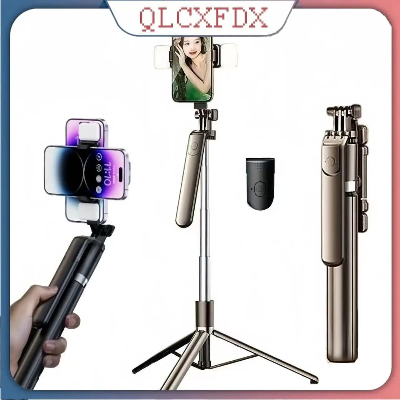 Treppiede Multifunzionale per Selfie con Rotazione a 360 Gradi, Supporto Universale per Smartphone, Ideale per Viaggi, Streaming Live e Fotografia