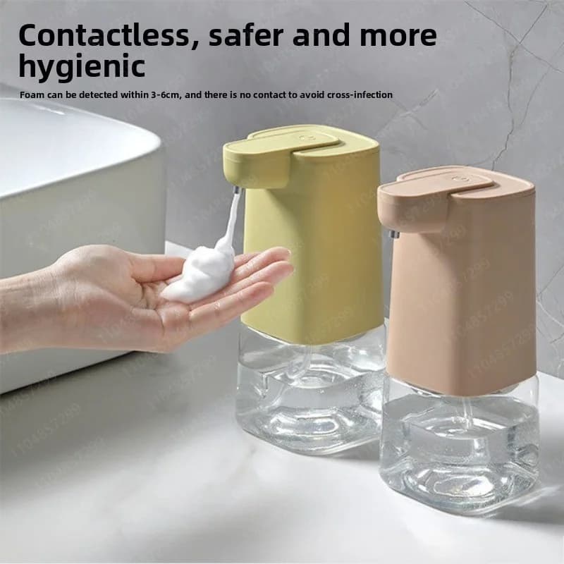 Dispenser automatico di schiuma con sensore Touchless Capacità di ricarica di tipo C Dispenser di sapone liquido intelligente Dispenser di sapone con sensore a infrarossi Mi