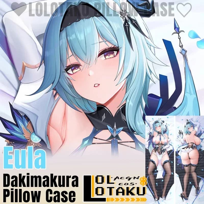 Eula Dakimakura Genshin Impact Sexy Pillowcase Double-side Hugging Full Body Pillow Case Cushion Cover Home Bedding Decor Gift