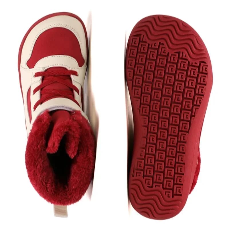 Stivali da neve minimalisti a piedi nudi per bambini Scarpe da bambino in cotone impermeabili con piede largo invernale per bambini a tempo freddo (Bambini/Bambini anziani)