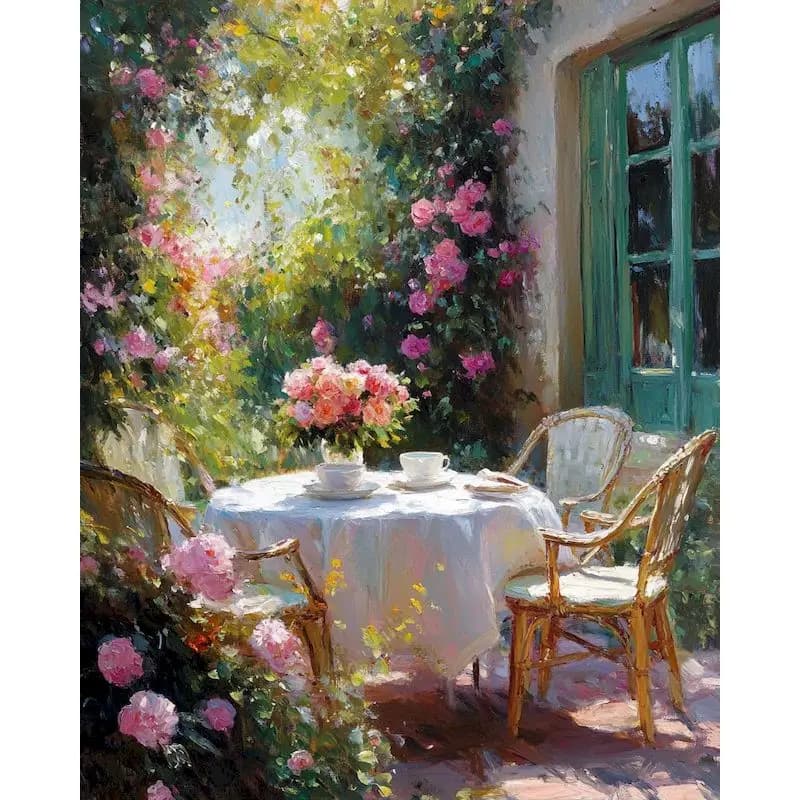 GATYZTORY Garden Paint By Numbers Acrylic paints Art Supplies Scenery Painting Numbers Unique Gift Picture Paint