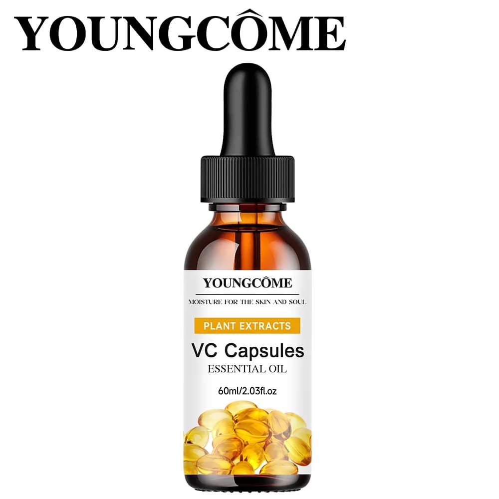 YOUNGCOEM CAPSULE of vitamin C Antioxidant Essence Scraping for skin VC Essential oil Hyaluronic acid Local facial essence