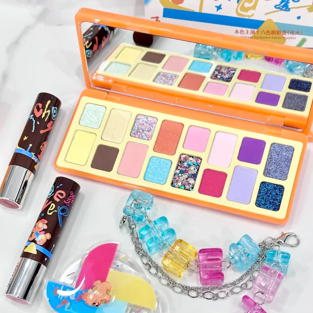 Qianyan Cheeryep Palette Ombretti 16 Colori Glitter Camaleontico Opaco Perlescente Flash Plate Cowherd Set Trucco Occhi