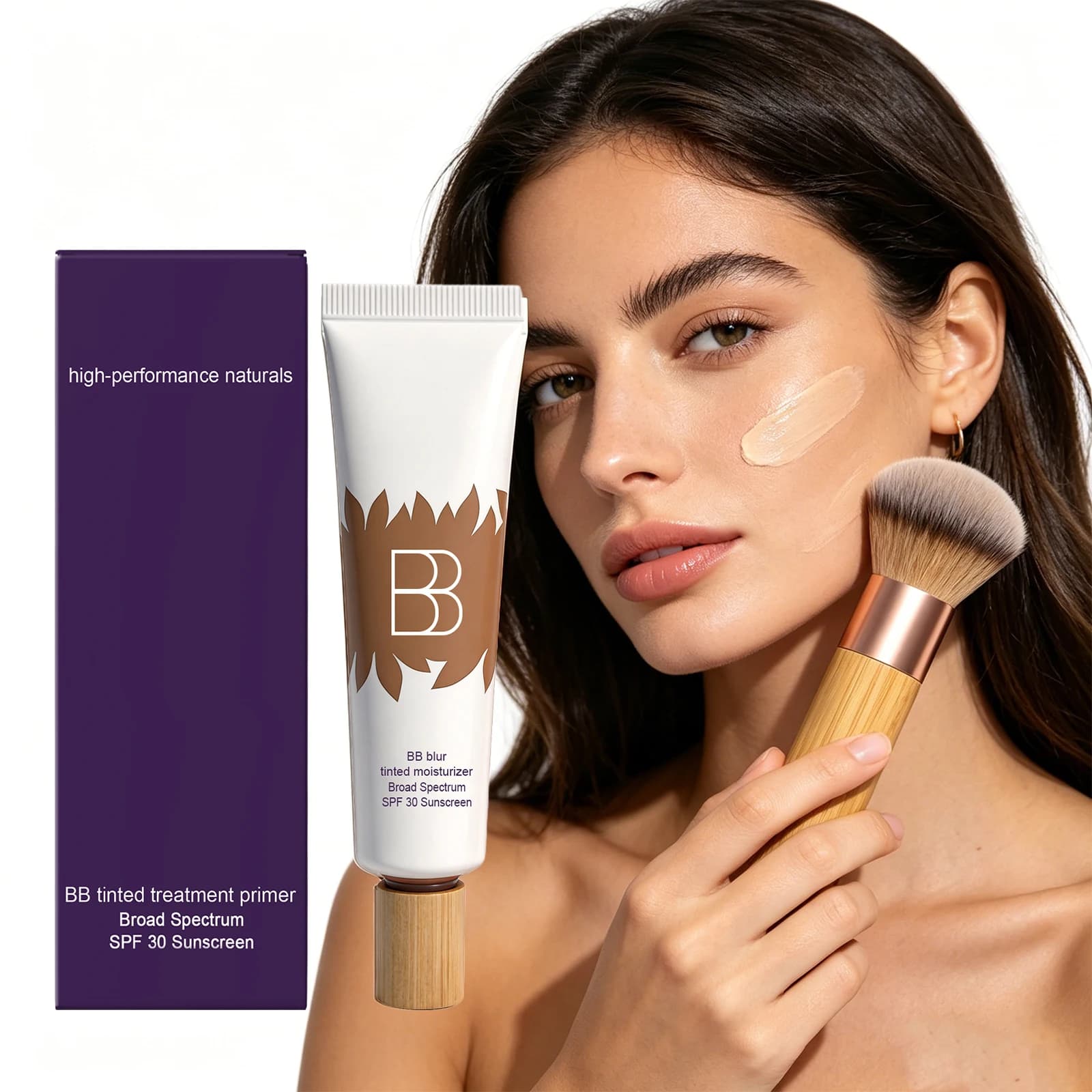 Set di Fondotinta BB Cream ad Alta Copertura Impermeabile, Idratante, Illuminante, Anti Occhiaie, con SPF30, Base Primer per il Trucco del Viso