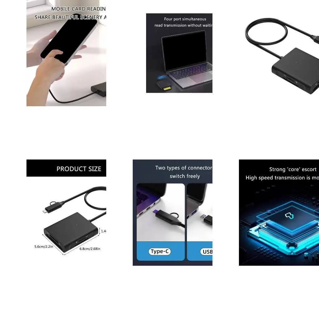 R53C USB 4 in 1 lettore schede Efficienti 4 slot Utilizzo per schede memoria MS e lettore schede connessione