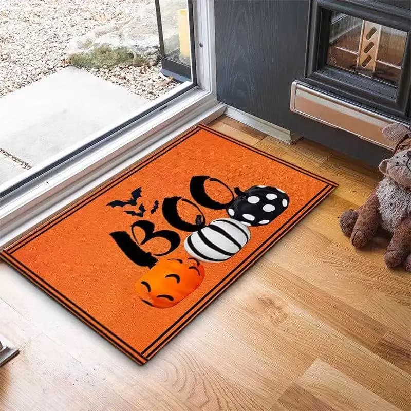VIKAMA American Halloween Decorative Doormat Anti-Slip Foot Mat Home Bathroom Toilet Floor Mat For Entrance Hall Home Decoration