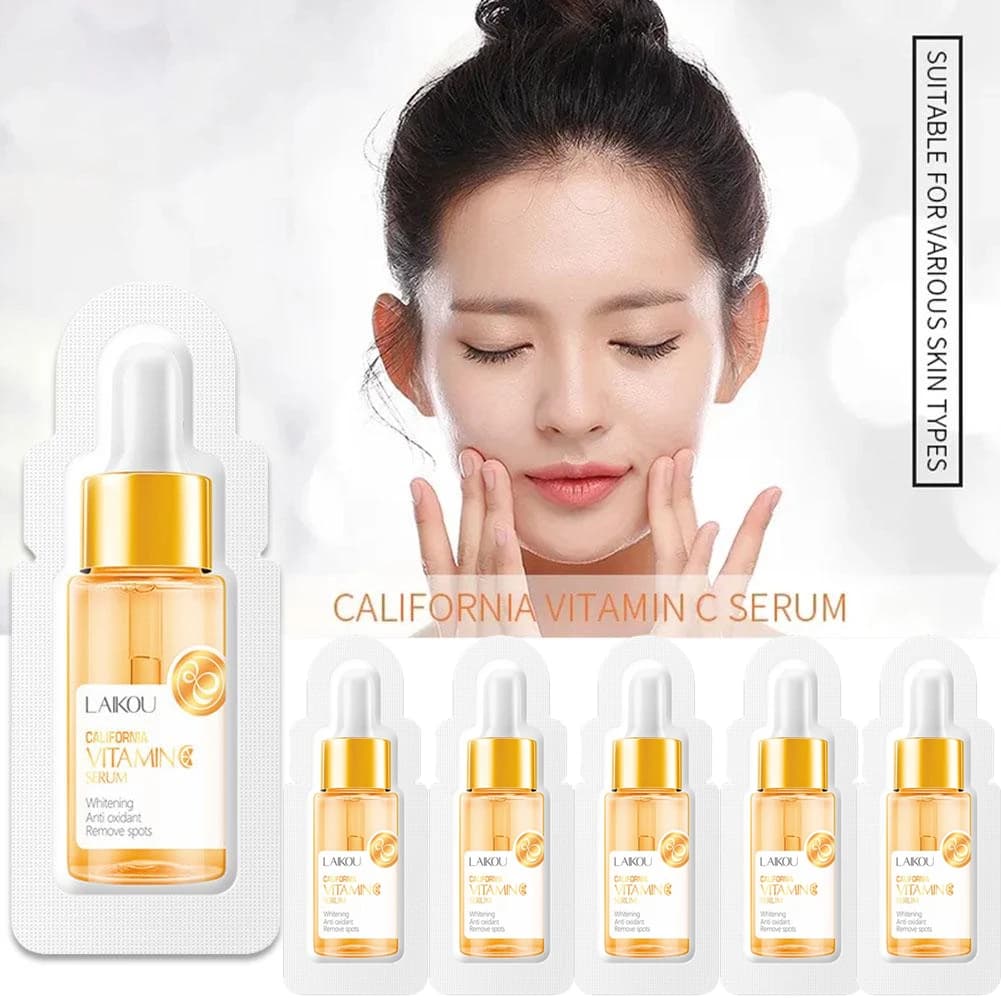 1/3/5PCS 1.5ml Serum Vitamin C Hydrating Essence Anti-wrinkles Pure Skin Tone Faced Siero Nutrition Essence Oil Control Skin Care