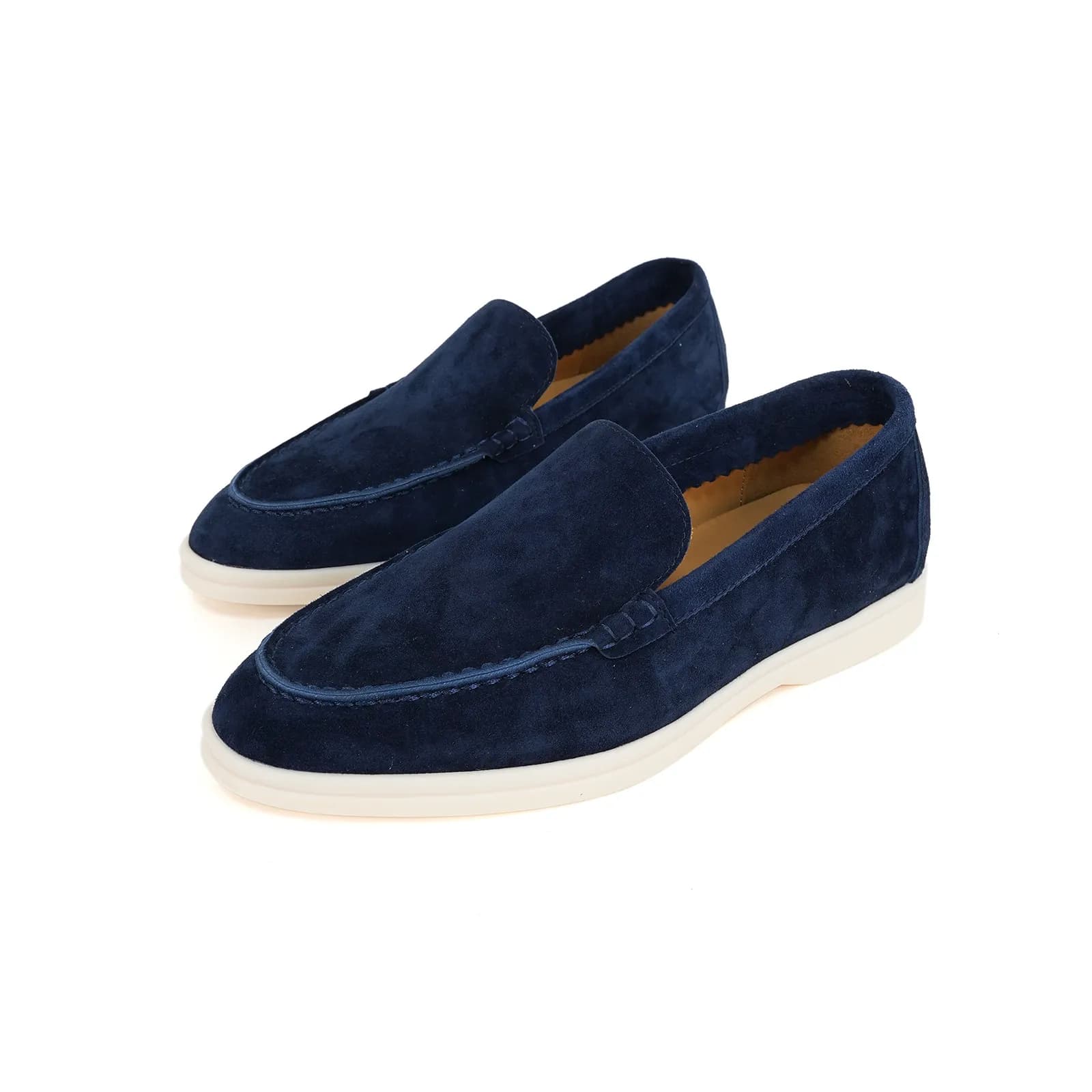 26 Solid Leather Loafers, Men's Flat Lazy Shoes, Business Casual Soft-soled Moccasins, Minimalist Top-tier Skin A40219