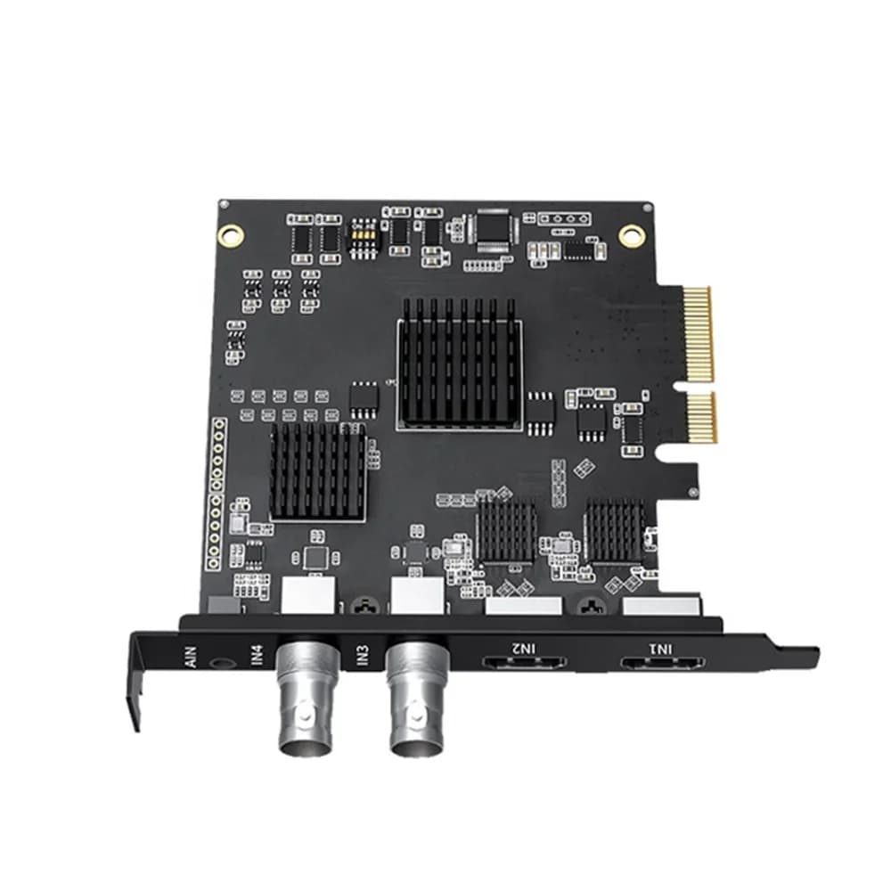 Hot Selling Internal Pcie 2.0x2 20gb /s 1080p 60hz 4ch Sdi Pcie Video Capture Card for Live Streaming