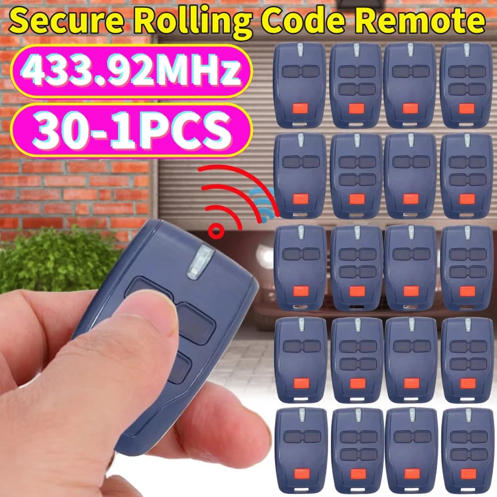 Telecomando Wireless 433.92MHz con Codice Rolling Sicuro per Cancelli Automatici e Apriporta Garage - Compatibile con Mitto2 (1-50 Pezzi)