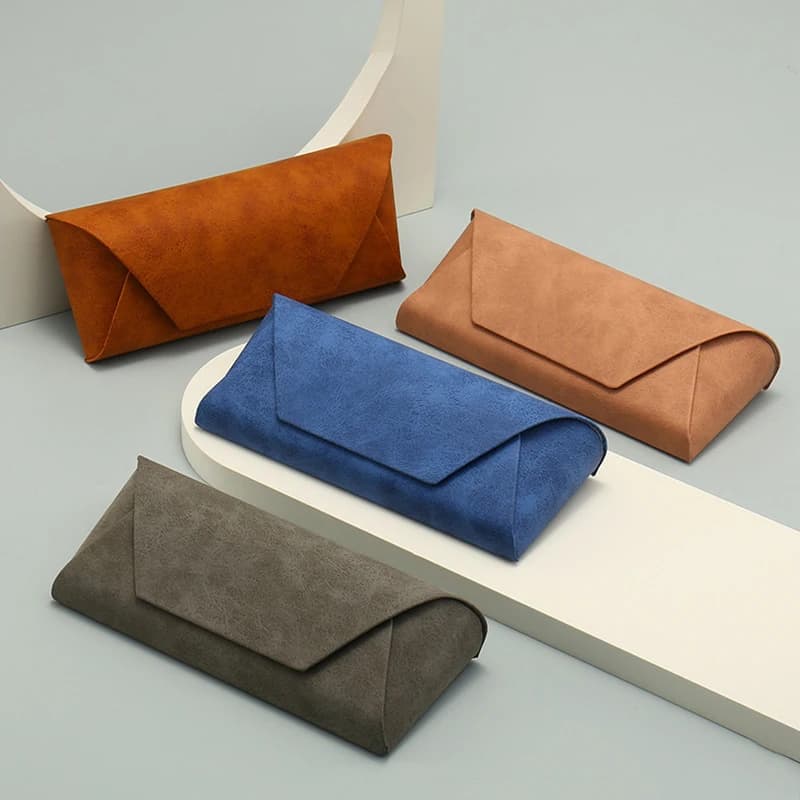 Z. Custodia Morbida Portatile per Occhiali in Pelle PU, Custodia per Occhiali da Sole per Donna e Uomo, Accessori per Occhiali, Organizer per Occhiali, Regalo