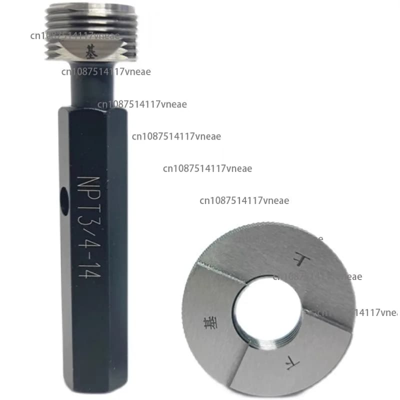 Manometro per tubo conico NPT - Anello/spina standard ANSI, GO NOGO, dimensioni da NPT1/8 a 1''