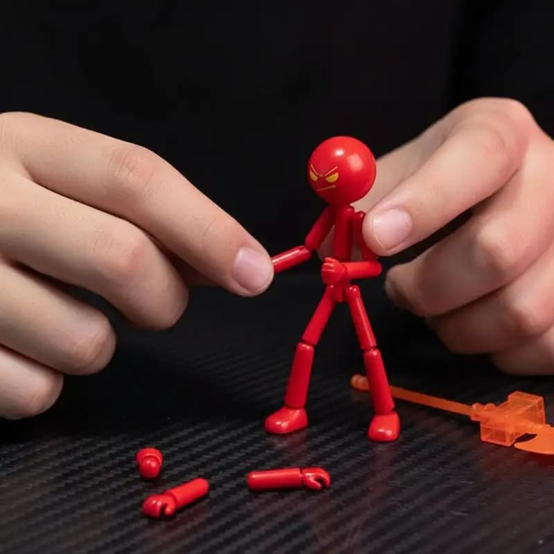 Set di 1 Robot Articolato Stampato in 3D, Action Figure Innovativa con Manichino Multi-articolato