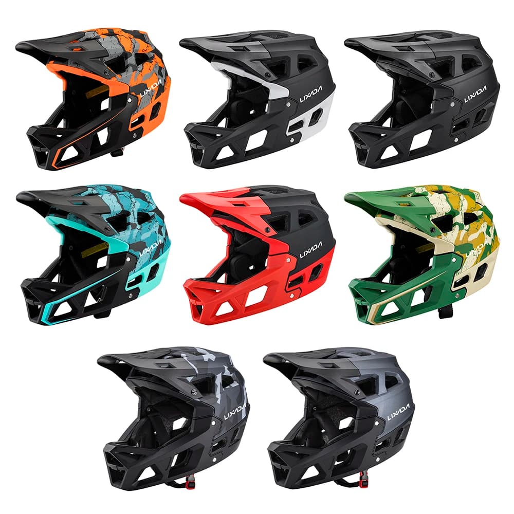 Casco integrale per mountain bike Casco MTB da corsa per adulti in discesa per mountain bike