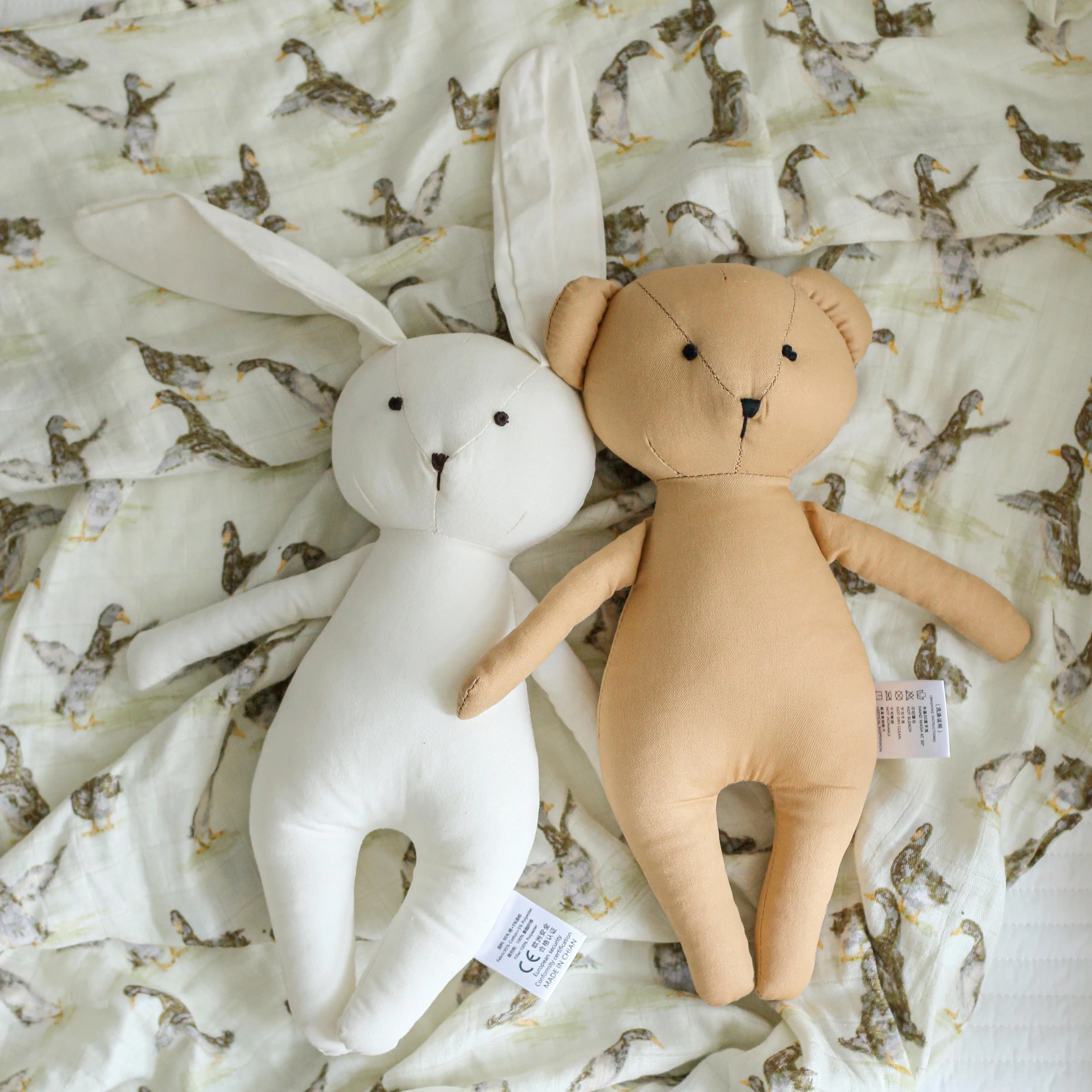 INS Nordic simpatico cartone animato coniglio orso bambola bambino bambola rilassante bambola puntelli per foto per bambini regali di festa