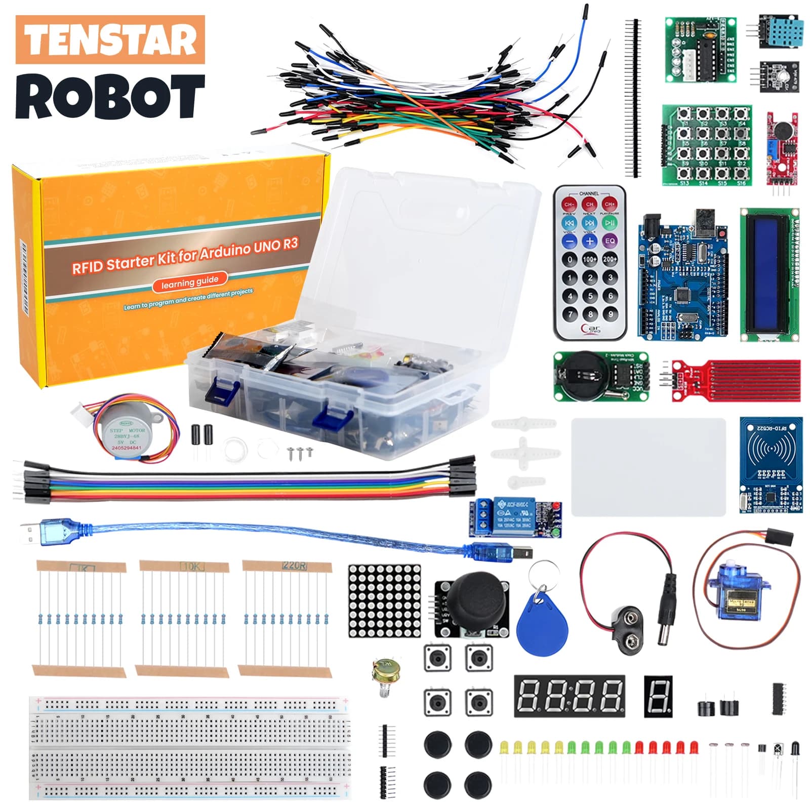 TENSTAR RFID Start Kit for Arduino for Raspberry PI for UNO R3 Updated version Learning Suite Electronic KIT DIY