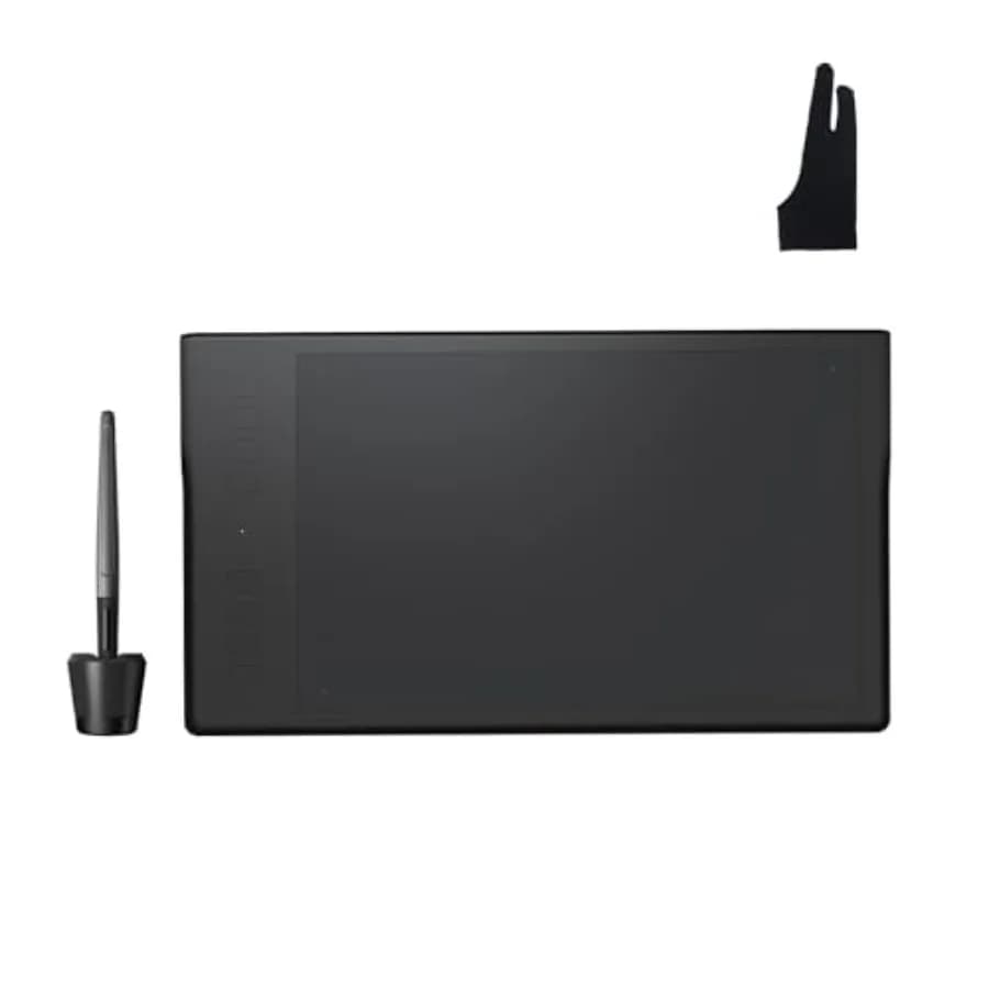 Tavoletta Grafica Wireless Inspiroy Q11K con Schermo e Rilevamento del Palmo, Guanto per Artisti