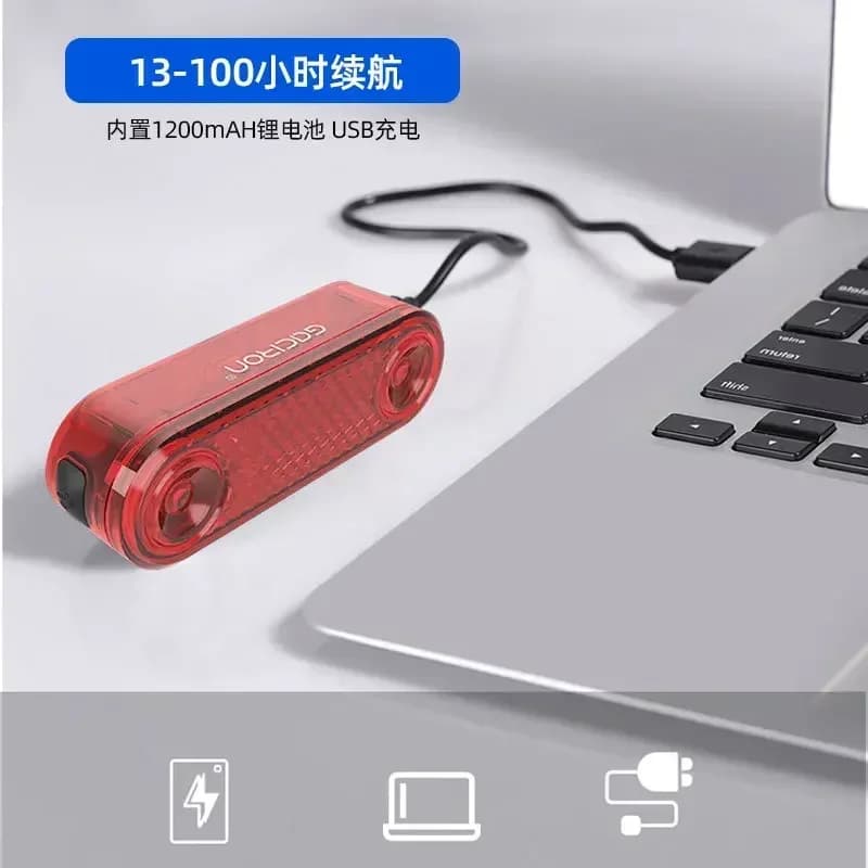 Rechargeable USB Rechargeable Bicycle Back Seat Safety Pin - compatible with JXL W12BR mountain bike support