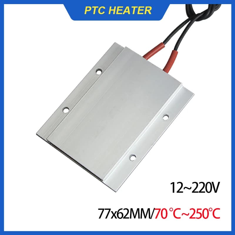 12V ~ 220V Temperatura Costante Ceramica PTC Foglio di Riscaldamento Smontare Assemblare Lampada A LED Perline Riscaldatore Stazione Dissaldatura 77x62mm