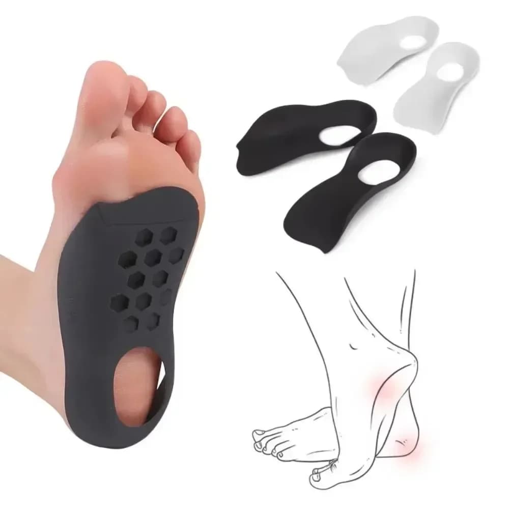 1 pair of orthopedic soles for flat feet legs shaped by O and plantar bundles - shoe inserts with support for unisex arch