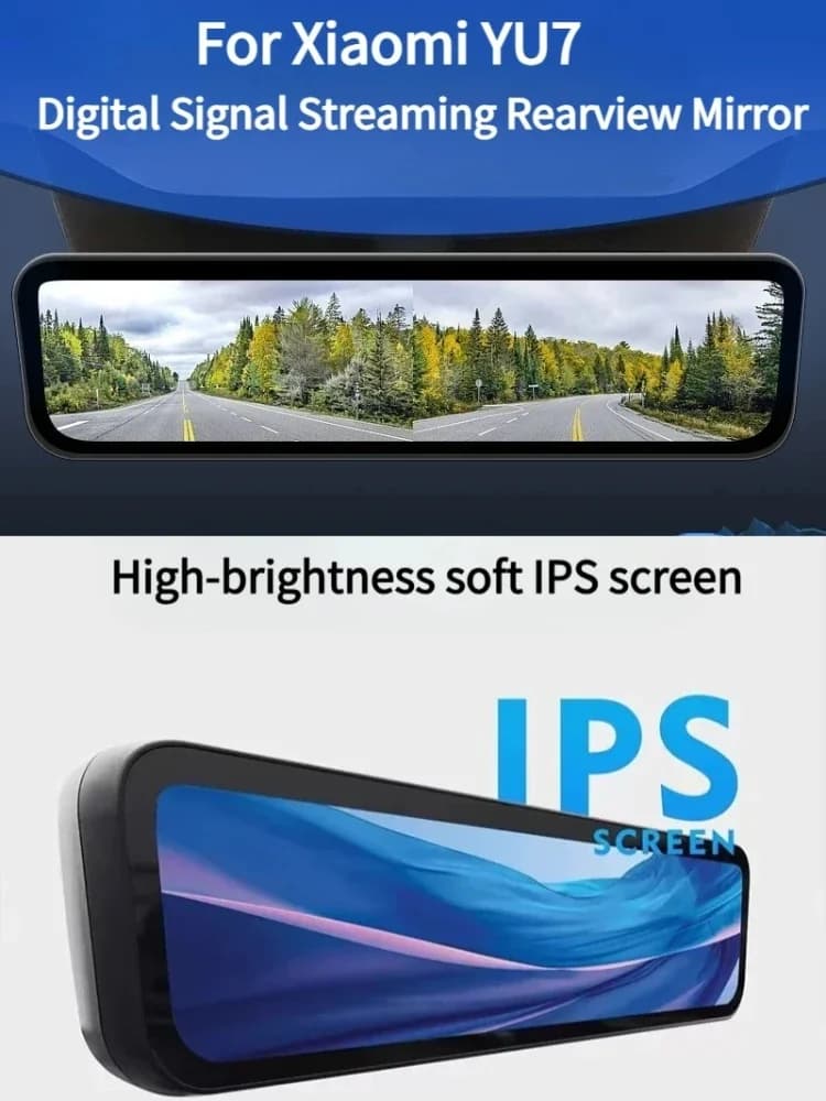 For Xiaomi YU7 2025 2026 Dash Cam Stream Media Mirror Digital Signal HD Night Vision Monitoring Touch Screen Video Recorder