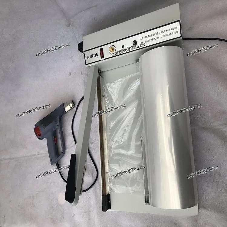Macchina Manuale per Sigillatura e Taglio Film Termoretraibile da 600 mm con Pistola Termica per Sigillatura Peritoneale