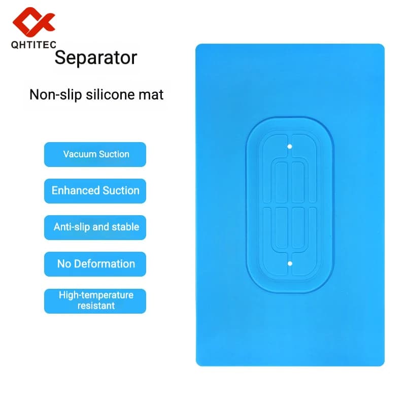 Pad di Separazione JCD per Riparazione Schermi di Telefoni Cellulari, Pad Antiscivolo Quadrato per Separazione Sottovuoto, Pad in Silicone per Isolamento Termico TE-708