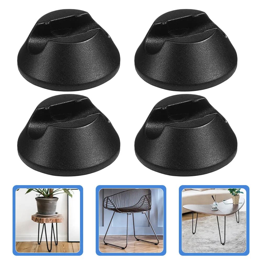 8Pcs Slot Rubber Chair Leg Floor Protectors Anti-Slip Furniture Grips for Hardwood Carpet Protection Scratch Noise Reduction