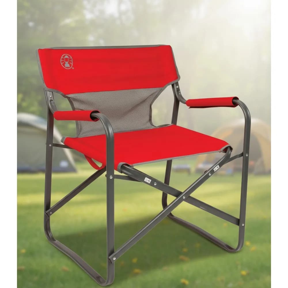 Sedia da campeggio pieghevole portatile con schienale in rete rinfrescante, sedia da esterno leggera supporta 300 libbre per escursioni, picnic, spiaggia
