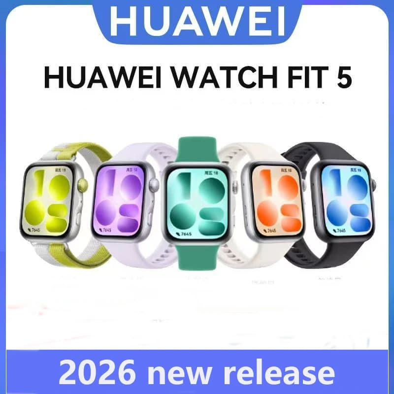 Huawei WATCH FIT 5nfc 2026, Smartwatch Ultra Sottile con Schermo Grande ad Alta Definizione, Lunga Durata della Batteria, Chiamate Bluetooth