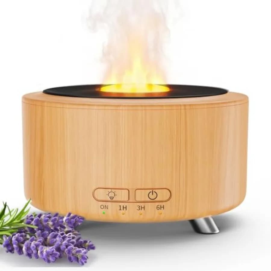 Diffusore di Oli Essenziali per Casa, Macchina per Aromaterapia 500ml, Diffusore di Aromi per Ufficio e Yoga con Funzione di Spegnimento Automatico