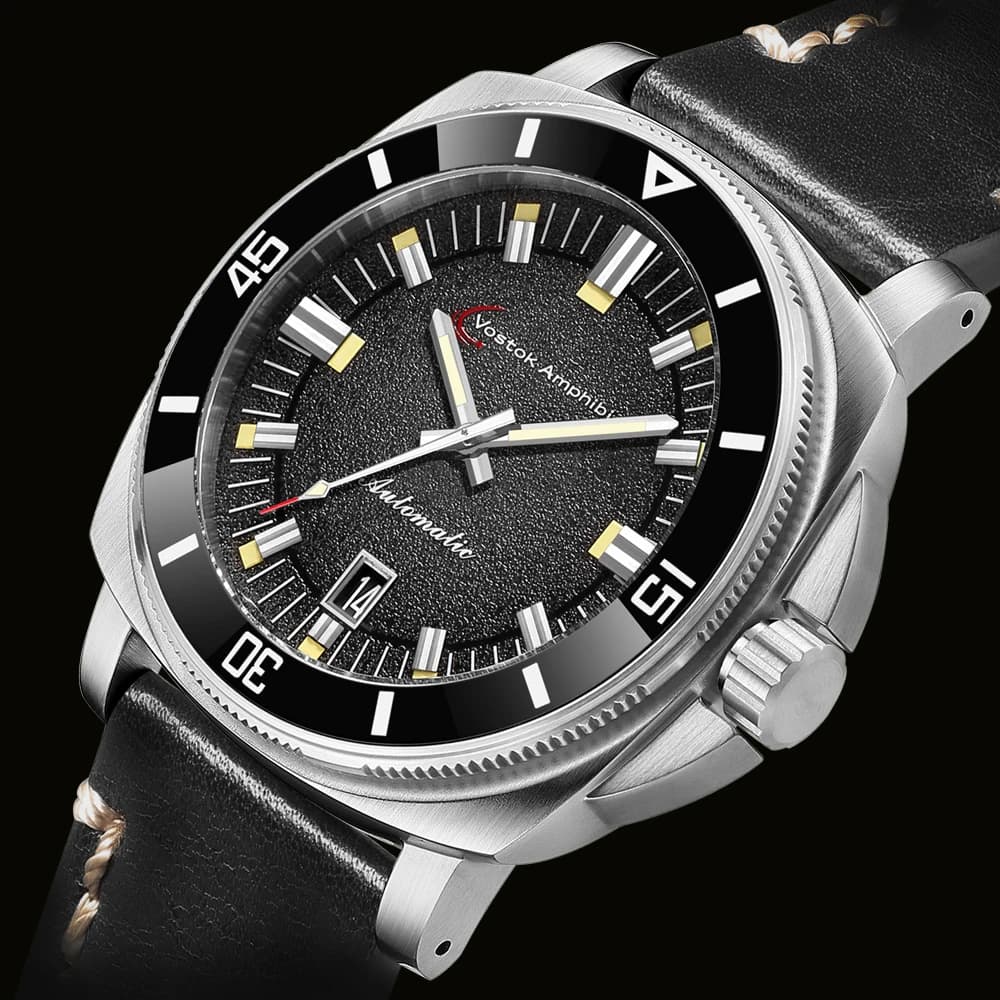 Orologi meccanici da uomo Orologio automatico da uomo NH35 Vostok Amphibia Zaffiro Orologio da polso di lusso in acciaio inossidabile