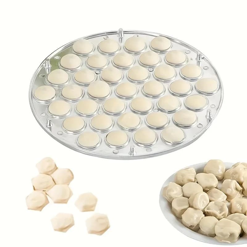 37 Holes Aluminum Dumpling Mold Ravioli Maker Russian Pelmeni Maker Dumpling Machine Ravioli Cutter Kitchen Cooking Tools