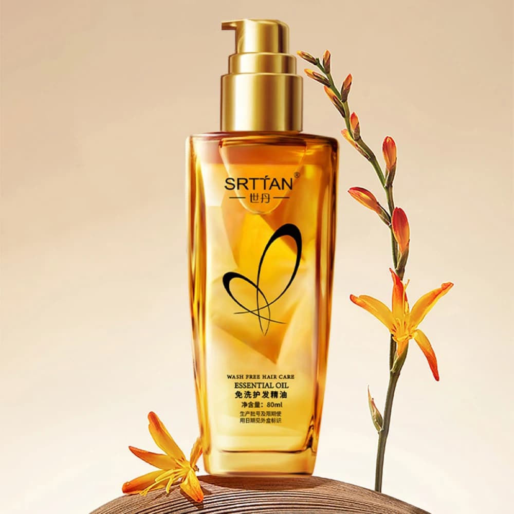 1PC Olio essenziale per la cura dei capelli senza lavaggio, cura dei capelli morbidi, senza lavaggio e non grasso, olio per capelli, adatto a tutti i tipi di capelli