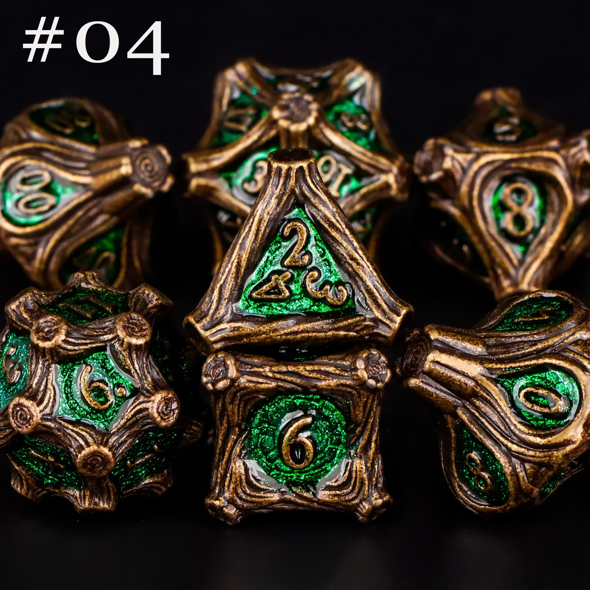 7pcs DND Metal Dice Set Full Polyhedral RPG Dice for Dungeons And Dragons D&D Gaming Gift,D20 D12 D10 D% D8 D6 D4