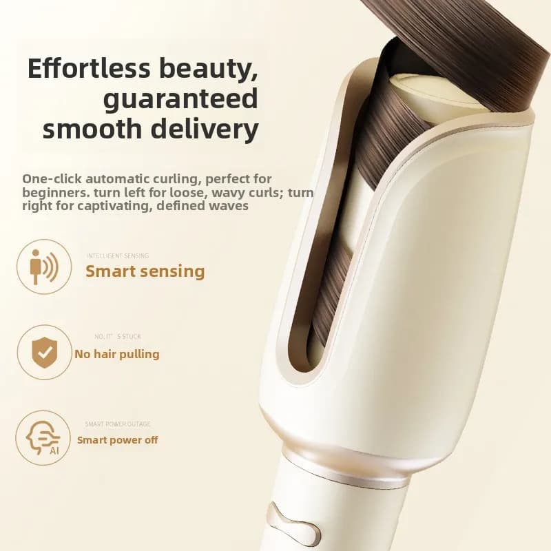 Automatic Hair Curler Damage‑Free Electric Curling Iron Ceramic Anti‑Scald Hair Styler for Fluffy Big Long‑Lasting Waves