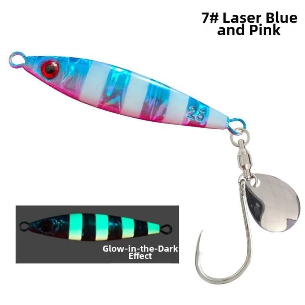 60g 80g Weight Fishing Lure Set Spinner Blade Single Hook Jigging Baits Pesca Tackle Casting Jigging Saltwater Fishing Lures
