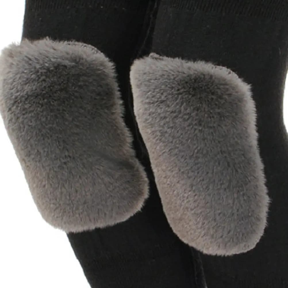 1 Paio di Ginocchiere Calde in Cashmere, Spesse e Confortevoli, Supporto per Ginocchia, Ideali per Sport Invernali all'Aperto, Ciclismo, Yoga e Alleviamento del Dolore