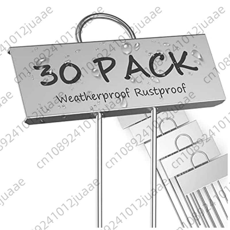 30-Pack Labels for metal plants Garden markers weather resistant Labels for vegetables Reusable nursery Grasses Flower seeds Serra Durevole