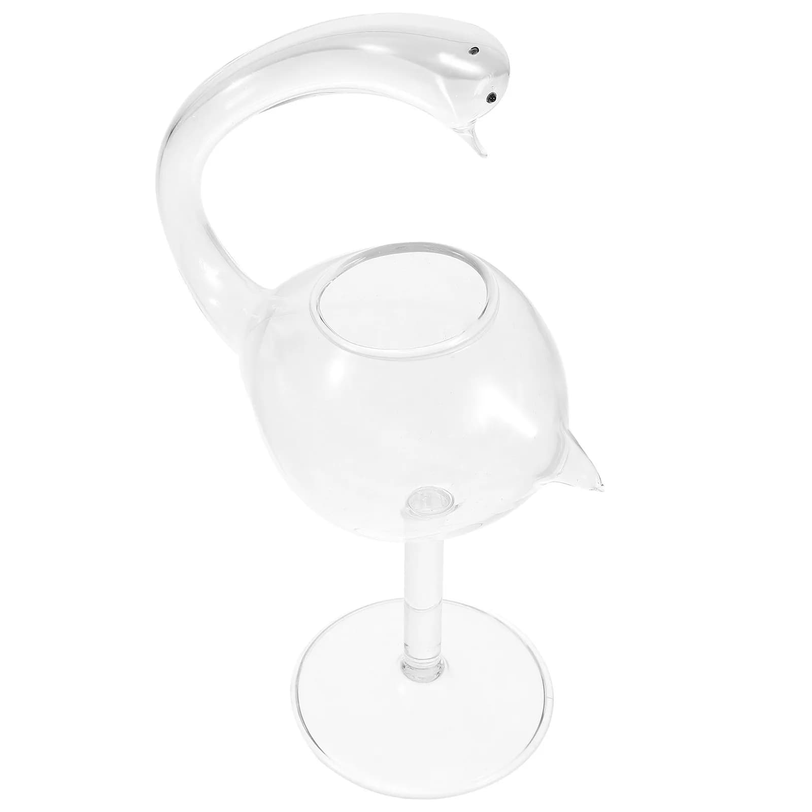 Bicchiere da Cocktail a Forma di Cigno da 178ml, Design Creativo Premium per Vino, Succo, Mojito, Uso in Bar e Feste, Bicchieri Alti da Martini