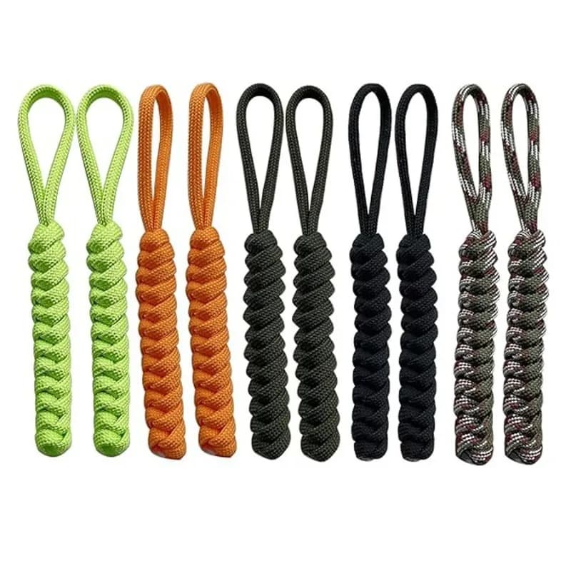 Zaino di vendita transfrontaliero Paracord Zipper Pull per borse da esterno, portafogli, abbigliamento e accessori per borse