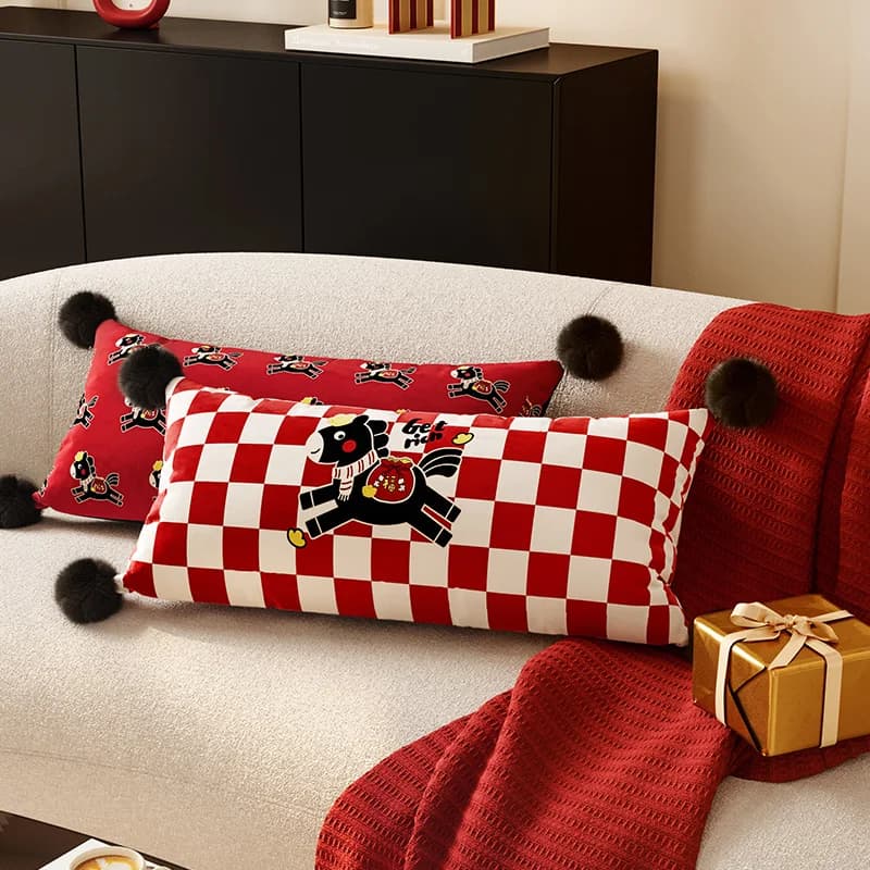 Good Luck sofa cushion, back cushion, long rectangular pillow for living room, rest cushion and relaxation