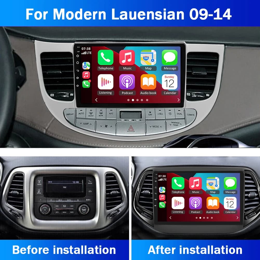 Autoradio Android 13 da 10 pollici 2+32GB per Compass 2017-2019, Wireless per Carplay e Android Auto, WiFi, GPS, Bluetooth, SWC, Accessori