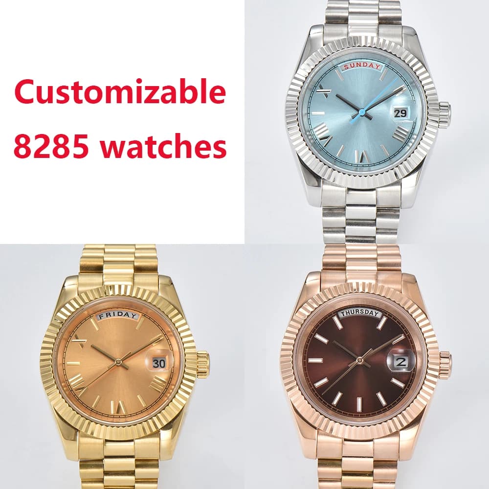 36mm/39mm Men's Mechanical Watches Customizable Watch Sapphire Glass Watch For Men Automatic Movement 10Bar Miyota 8285 Movement