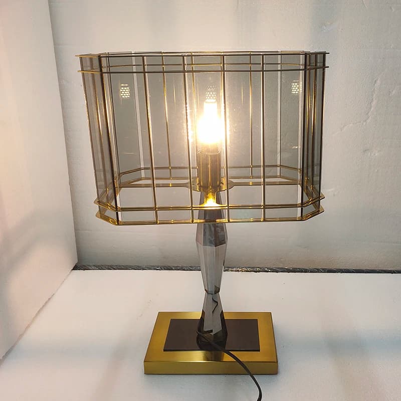 Luxury Lampshade Contemporary Crystal Glass Bedside Lampshade Desk Lamp