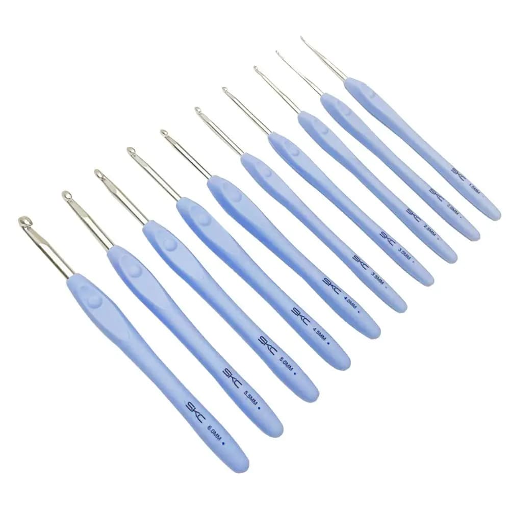 DIY Soft Handle Knitting Needles Aluminum Long Crocheting Hooks Multisize Crocheting Needles Scarf