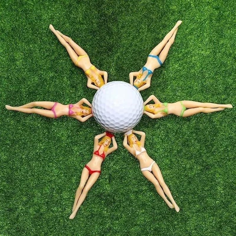 Personalità del chiodo da golf in plastica all'aperto Chiodo da golf portatile Divertente stabile Piccolo supporto a T Accessori sportivi professionali Regali