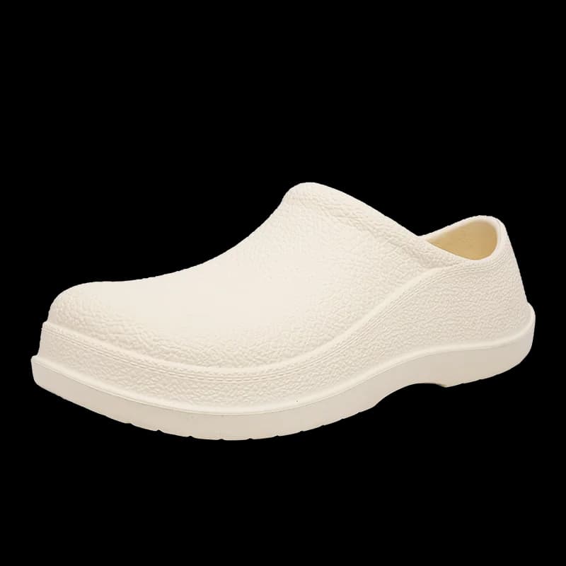 Men's light low shoes for spring and summer, fashionable casual work shoes for chefs, non-slip and oil resistant moccasins.