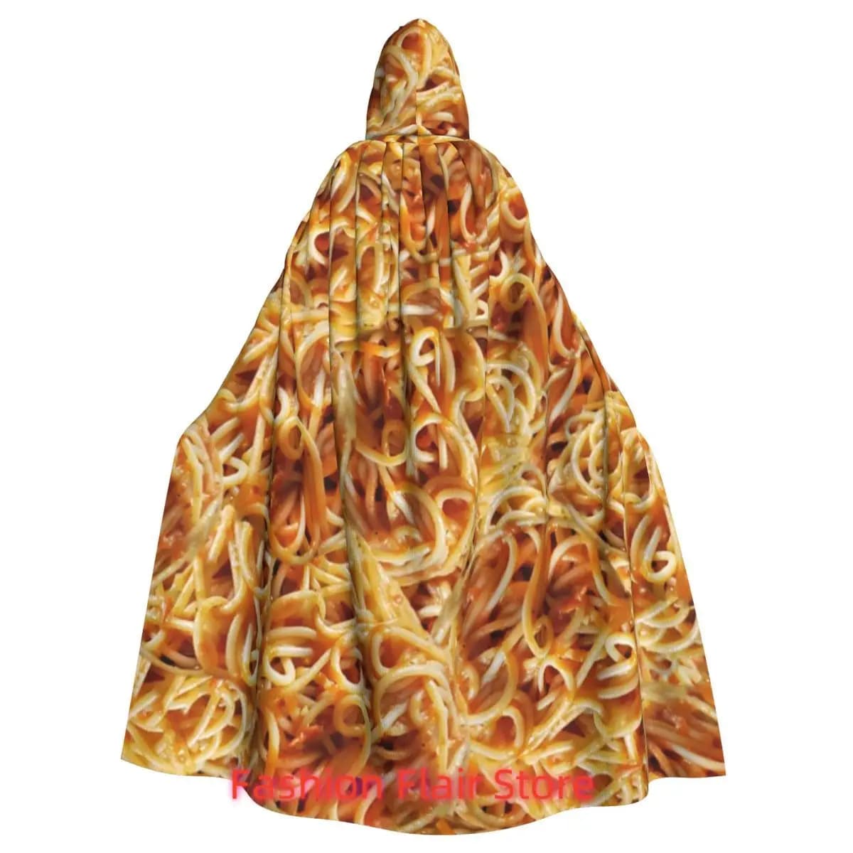 Spaghetti Spaghetti Salsa di pasta Salsa Mantello lungo italiano con cappuccio Strega Costume medievale Mantello cosplay HalloweenParty Adulto Unisex
